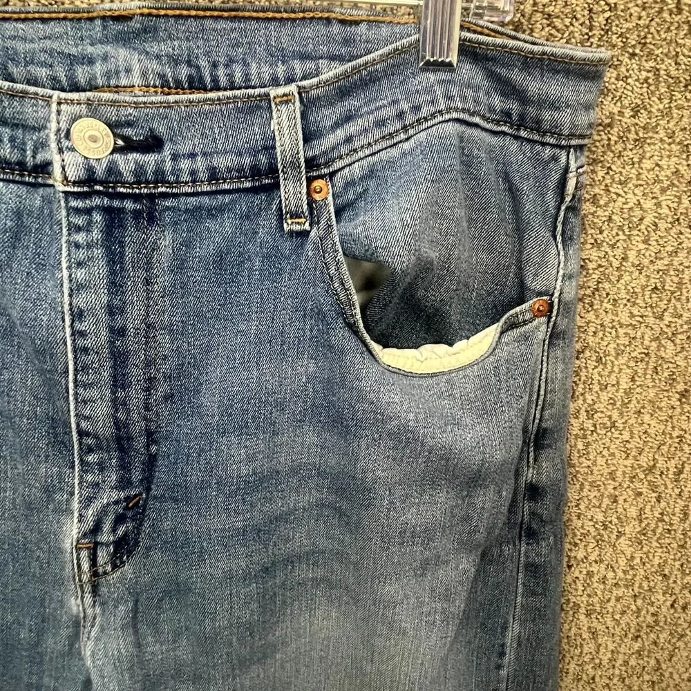 Levi's 505‎ Soft Jeans Men Blue Denim 38x32 Regular Fit Straight Leg Comfortable